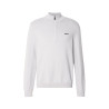 PULL GRIS CLAIR À ENCOLURE ZIPPÉE ET LOGO EN TISSU DRY-FLEX BOSS MOMENTUM-X_QZ