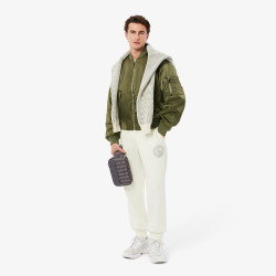 SACOCHE HOMME THE BLEND LACOSTE GRISE AVEC IMPRIMÉ MONOGRAMME