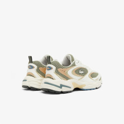 BASKETS BLANCHES ET KAKI