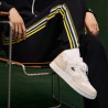 Baskets Blanches et Roses Lacoste T-Clip Set en cuir Chez DM'Sports