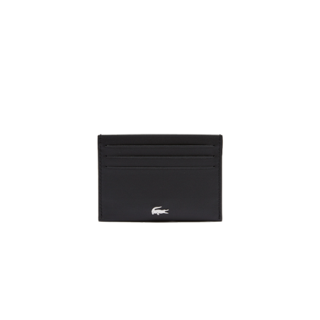 Porte-cartes Lacoste Fitzgerald en cuir Noir