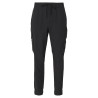 PANTALON FUSELÉ EN POPELINE STRETCH FACILE À REPASSER NOIR BOSS T-URBANEX
