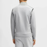 Sweat Zippé BOSS Skaz Tape – Gris Clair – Homme