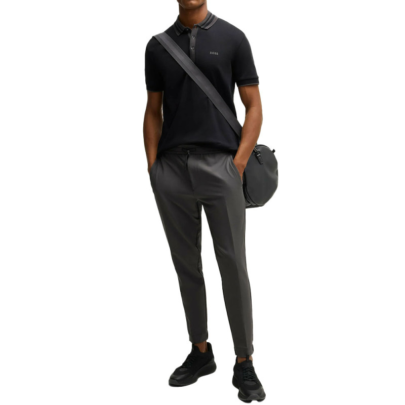 Pantalon BOSS T_Flex – Tissu Stretch Déperlant & Séchage Rapide – Gris Foncé – Homme