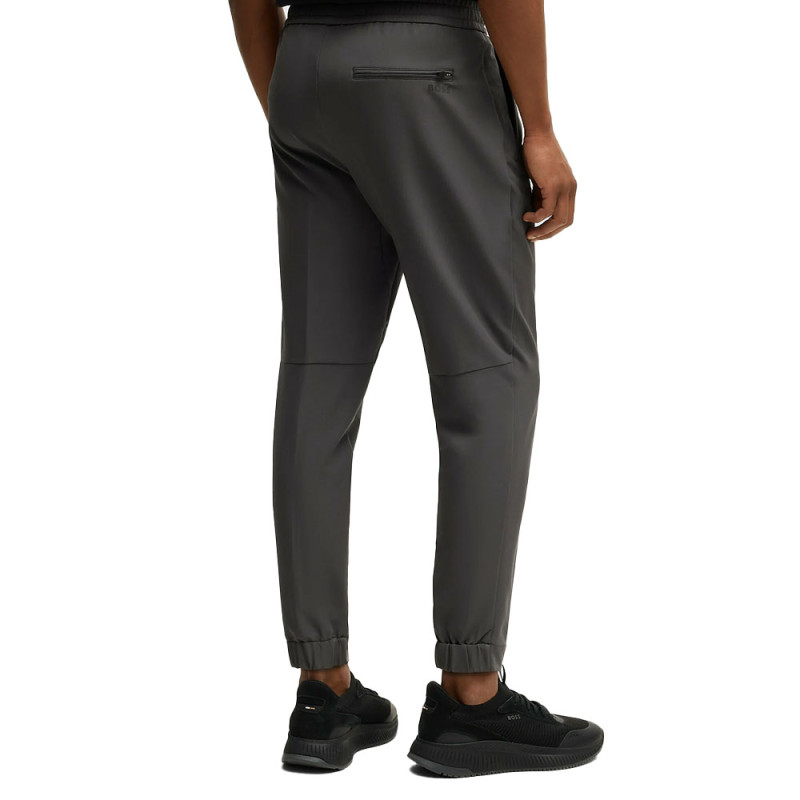 Pantalon BOSS T_Flex – Tissu Stretch Déperlant & Séchage Rapide – Gris Foncé – Homme