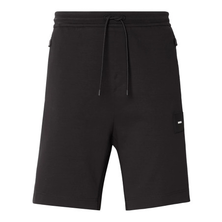 Short BOSS Headlo Rib – Tissu Stretch & Finitions Sportives – Noir – Homme