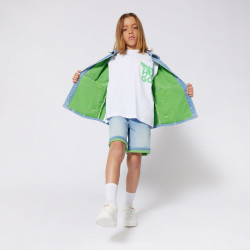 T-shirt Enfant HUGO Blanc – Coton Bio & Motif Papillon | DM'Sports