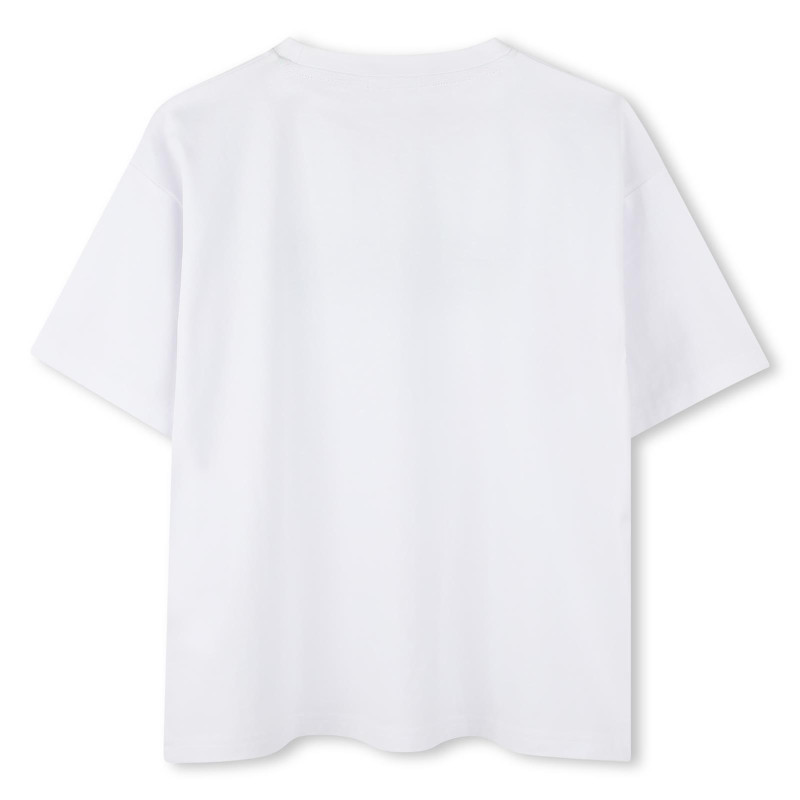 T-shirt Enfant HUGO – 100 % Coton Bio & Logo en Relief – Blanc