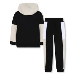 Dos Ensemble Jogging Enfant BOSS – Cardigan à Capuche & Pantalon – Noir