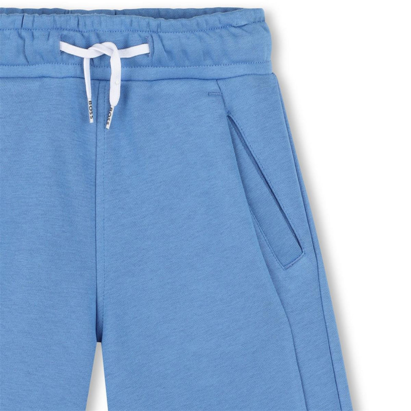 Bermuda Boss enfant en molleton uni Bleu