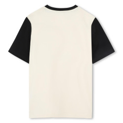 T-shirt Enfant BOSS – 100 % Coton & Blocs de Couleurs – Beige