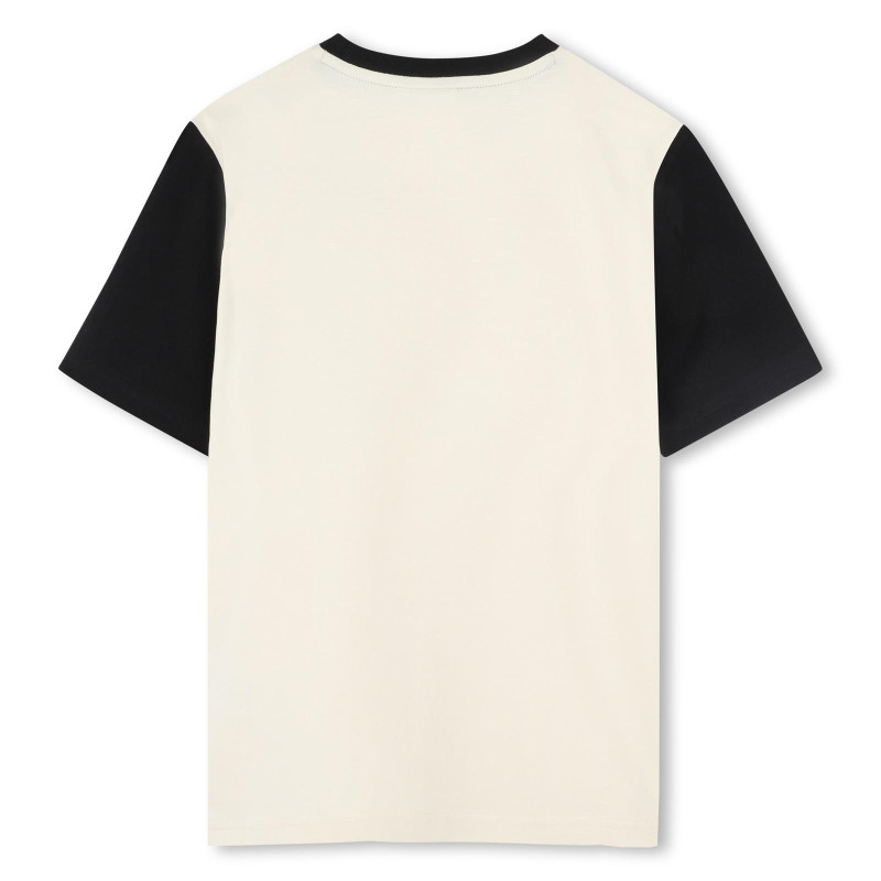 T-shirt Enfant BOSS – 100 % Coton & Blocs de Couleurs – Beige