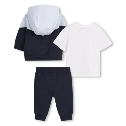 Ensemble Bleu Marine Boss Bébé jogging 3 pièces