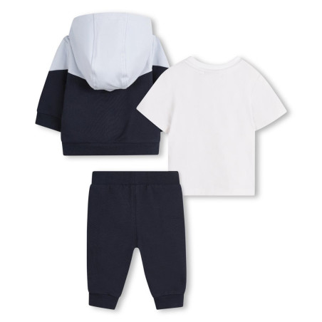 Ensemble Bleu Marine Boss Bébé jogging 3 pièces