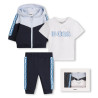 Ensemble Bleu Marine Boss Bébé jogging 3 pièces