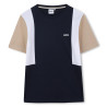 T-shirt Enfant BOSS – 100 % Coton & Blocs de Couleurs – Bleu