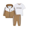 Ensemble Marron Boss Bébé jogging 3 pièces