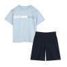 Ensemble Pyjama Enfant BOSS – 100 % Coton & Imprimé Fantaisie – Bleu