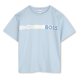 Ensemble Pyjama Enfant BOSS – 100 % Coton & Imprimé Fantaisie – Bleu