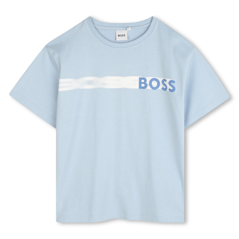Ensemble Pyjama Enfant BOSS – 100 % Coton & Imprimé Fantaisie – Bleu