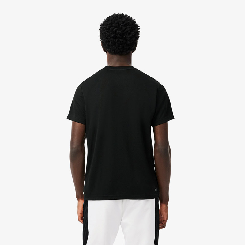 T-shirt Homme Lacoste Sport Colour-Block – Vert et Blanc – Confort & Style Moderne