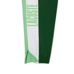ZOOM Pantalon de Survêtement Homme Lacoste Sport Colour-Block – Vert et Blanc – Confort & Performance