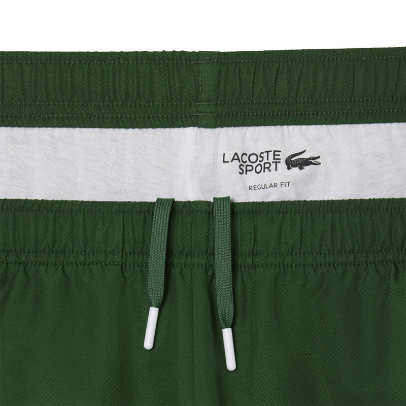 ZOOM ETIQUETTE Pantalon de Survêtement Homme Lacoste Sport Colour-Block – Vert et Blanc – Confort & Performance