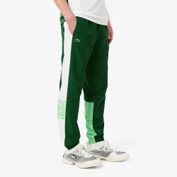 COTÉ Pantalon de Survêtement Homme Lacoste Sport Colour-Block – Vert et Blanc – Confort & Performance