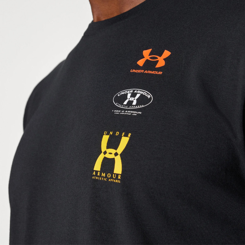 T-shirt Noir à Manches Courtes avec Logo Under Armour EVOL – Confort et Style