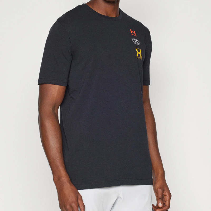 T-shirt Noir à Manches Courtes avec Logo Under Armour EVOL – Confort et Style