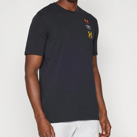 T-shirt Noir à Manches Courtes avec Logo Under Armour EVOL – Confort et Style