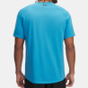 T-shirt Bleu Manches Courtes Under Armour Tech™ Print Fill – Performance & Confort | DM'Sports