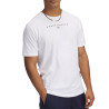 T-shirt Blanc à Manches Courtes avec Logo Superposé Under Armour – Confort et Style Quotidien