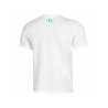 T-shirt Blanc à Manches Courtes avec Détails Réfléchissants et Grand Logo Under Armour – Visibilité et Confort