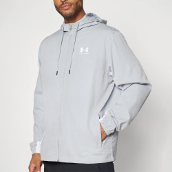 Veste Coupe-Vent Grise Under Armour Rival Woven pour Homme – Protection Légère et Style Moderne