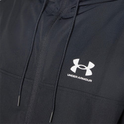 Veste Coupe-Vent Noire Under Armour Rival Woven pour Homme – Protection Légère et Style Moderne