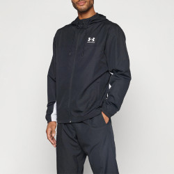 Veste Coupe-Vent Noire Under Armour Rival Woven pour Homme – Protection Légère et Style Moderne