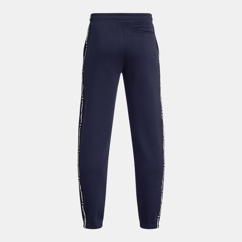 Pantalon de jogging Bleu Marine à bandes griffées Under Armour Icon Fleece pour enfant – Confort et Style au Quotidien