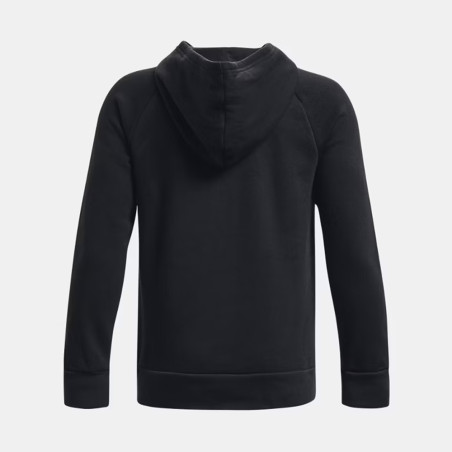 Sweat à capuche Noir avec grand logo Under Armour Rival Fleece pour enfant – Chaleur et Style Assurés