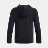 Sweat à capuche Noir avec grand logo Under Armour Rival Fleece pour enfant – Chaleur et Style Assurés