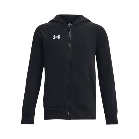 Sweat à capuche Noir Under Armour Rival Fleece Full-Zip pour enfant – Chaleur, Confort et Polyvalence