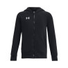 Sweat à capuche Noir Under Armour Rival Fleece Full-Zip pour enfant – Chaleur, Confort et Polyvalence