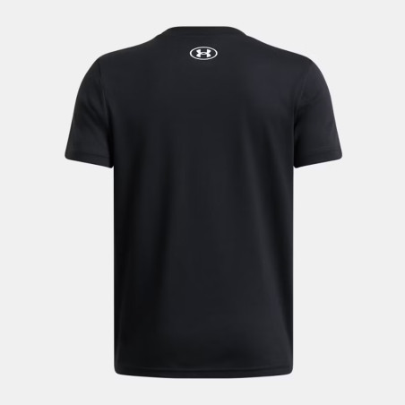 T-Shirt Noir à manches courtes Under Armour Hoops Net pour enfant – Confort & Style Sportif