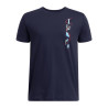 T-Shirt Bleu Marine à manches courtes Under Armour Portal Logo pour enfant – Confort & Style Sportif