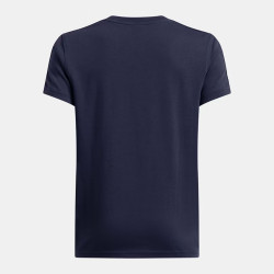 T-Shirt Bleu Marine à manches courtes Under Armour Sportstyle Taped pour enfant – Style Sportif & Confort Optimal