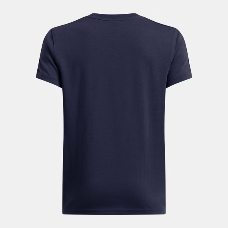 T-Shirt Bleu Marine à manches courtes Under Armour Sportstyle Taped pour enfant – Style Sportif & Confort Optimal