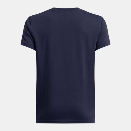 T-Shirt Bleu Marine à manches courtes Under Armour Sportstyle Taped pour enfant – Style Sportif & Confort Optimal