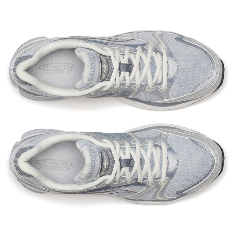 Baskets Gris Clair Saucony PROGRID TRIUMPH 4 – Style Rétro & Confort Optimal