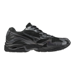Baskets Noires Mizuno WAVE RIDER 10 – Performance & Style Rétro-Running