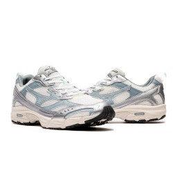 Baskets Mizuno MXR Sport – Blanc / Gris Ardoise / Brume Portuaire – Rétro Running des Années 2000
